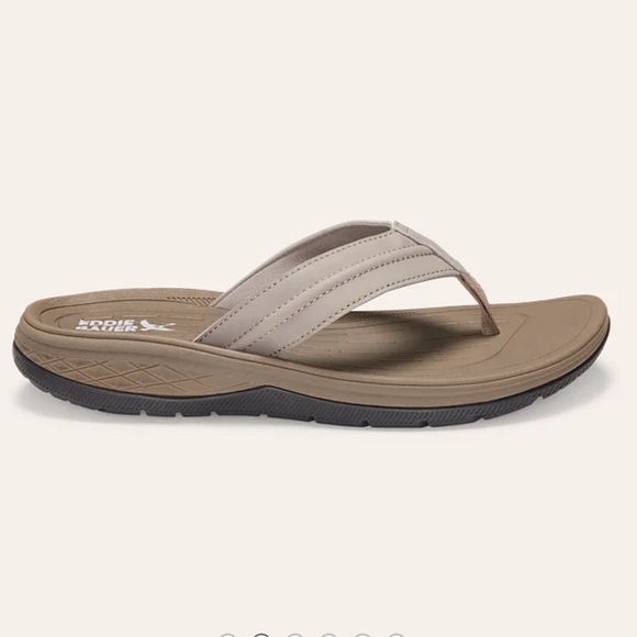 Mens Break Point 2 Flip Flops Black Sandals Comfortable Walking Summer 10 11 NWT - Picture 1 of 11